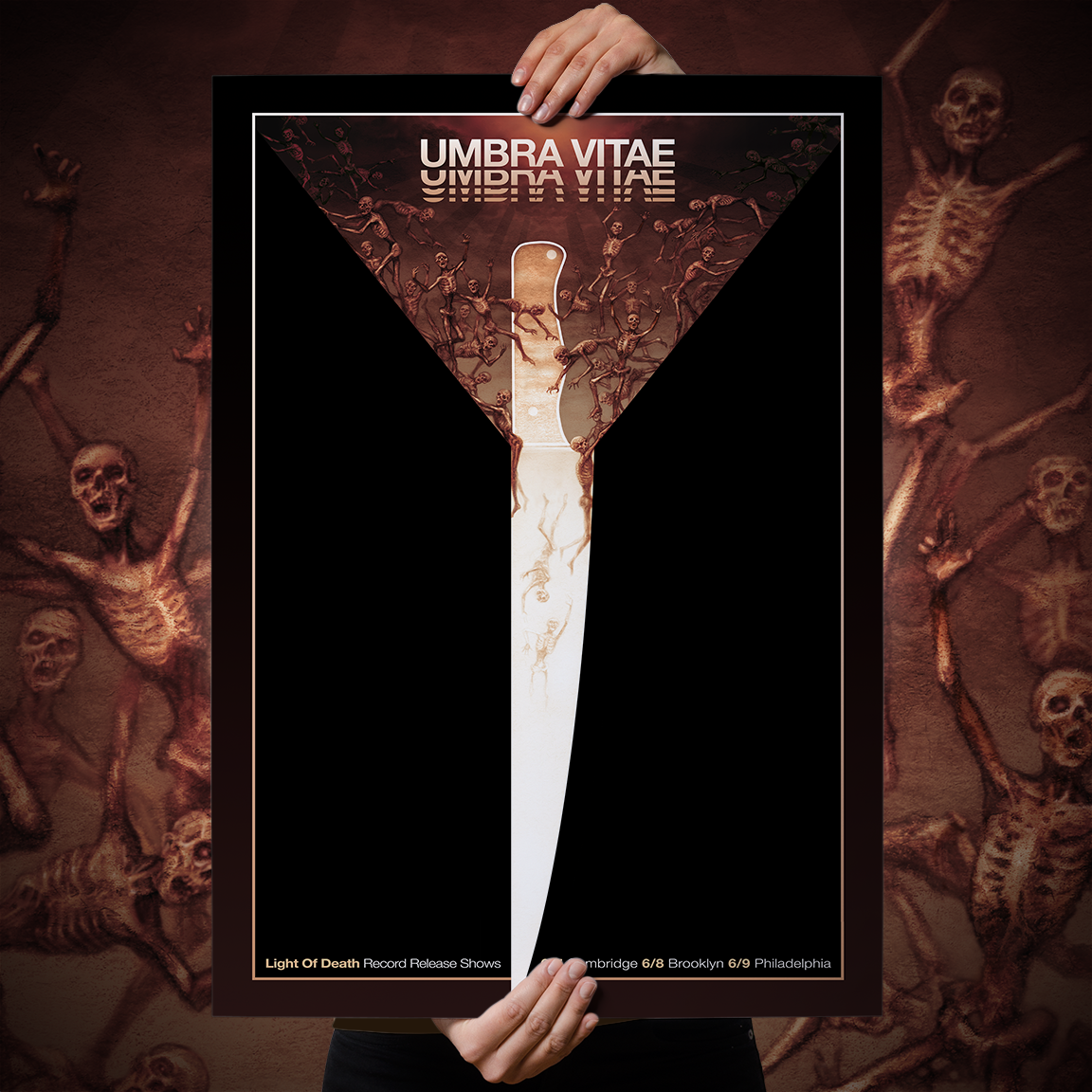 Umbra Vitae x Marald Van Haasteren "Light Of Death Release Shows" Giclee Print