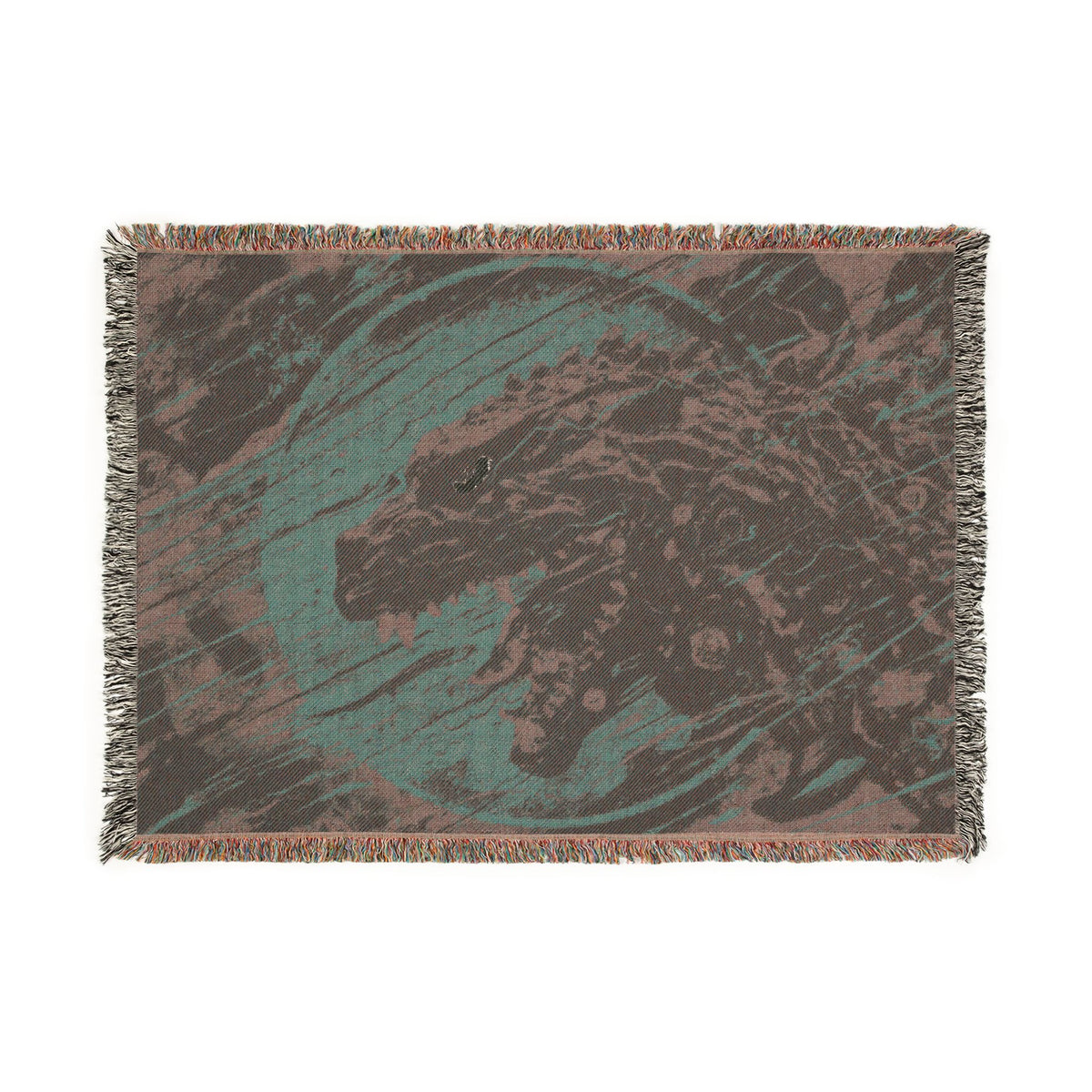 J. Bannon "Destroyer Of Worlds: Red & Blue" Woven Blanket