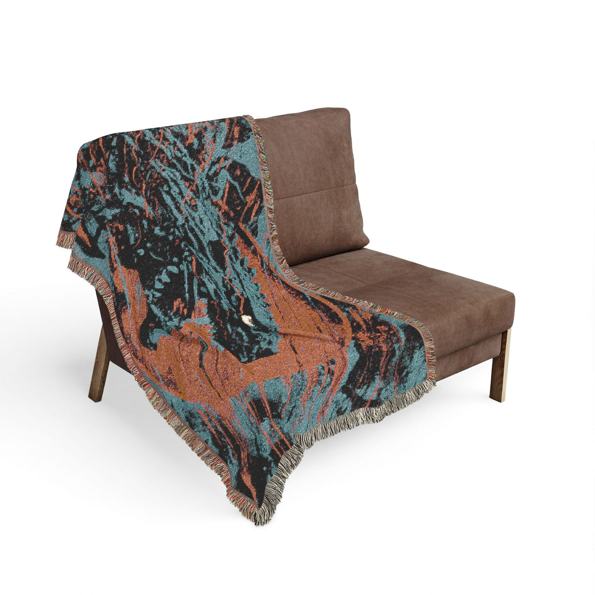 J. Bannon "Destroyer Of Worlds: Red & Blue" Woven Blanket
