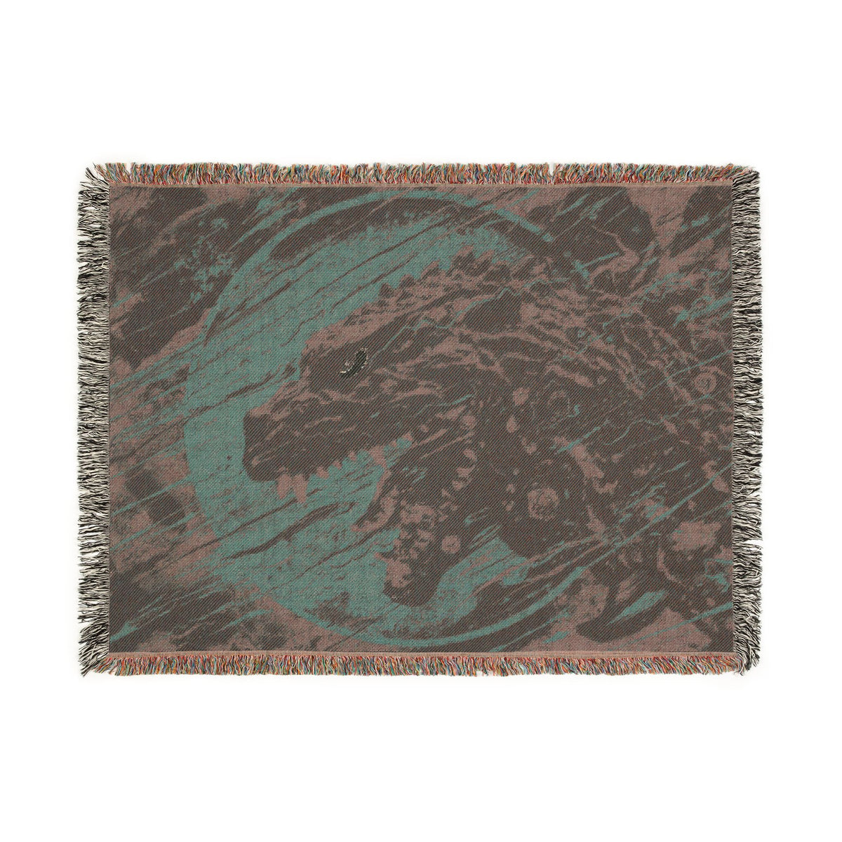 J. Bannon "Destroyer Of Worlds: Red & Blue" Woven Blanket