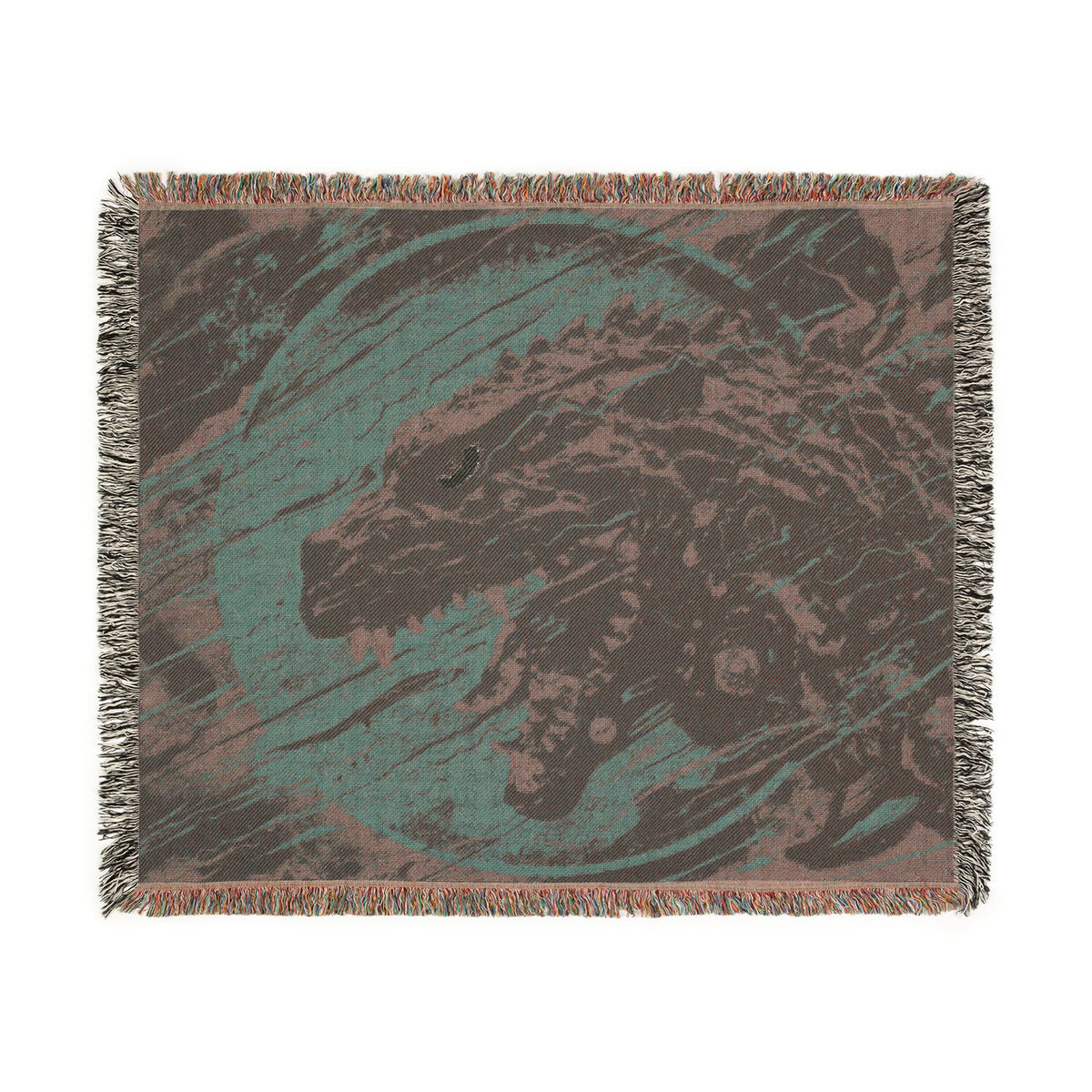 J. Bannon "Destroyer Of Worlds: Red & Blue" Woven Blanket