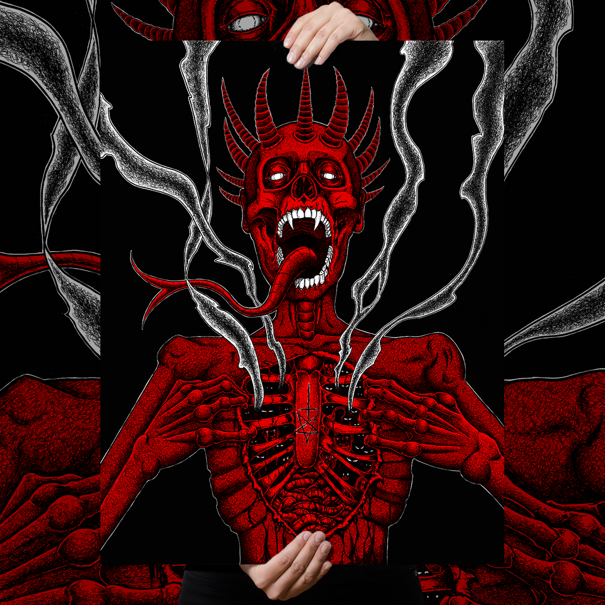 Abominable Electronics "Demon Lung" Giclee Print