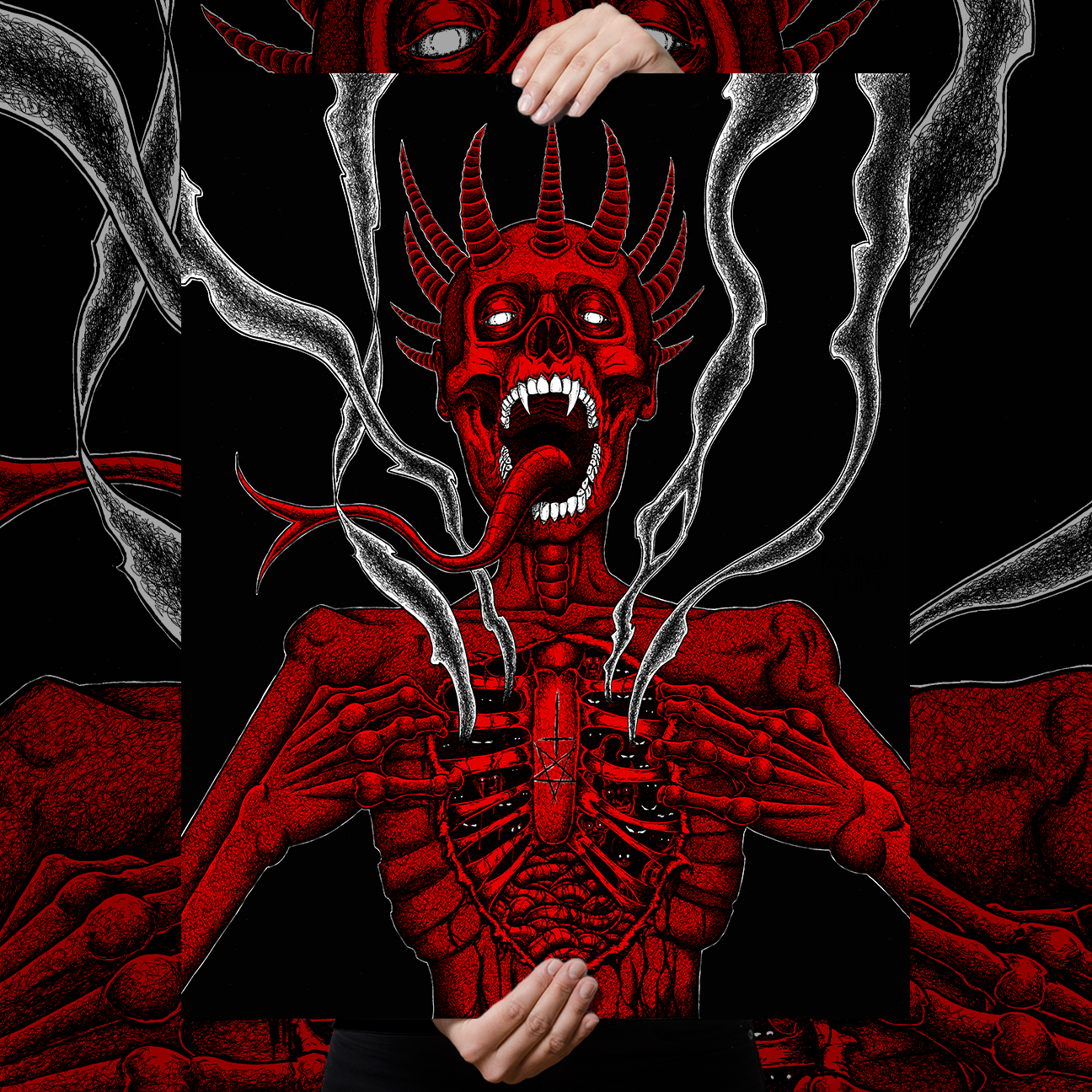 Abominable Electronics "Demon Lung" Giclee Print
