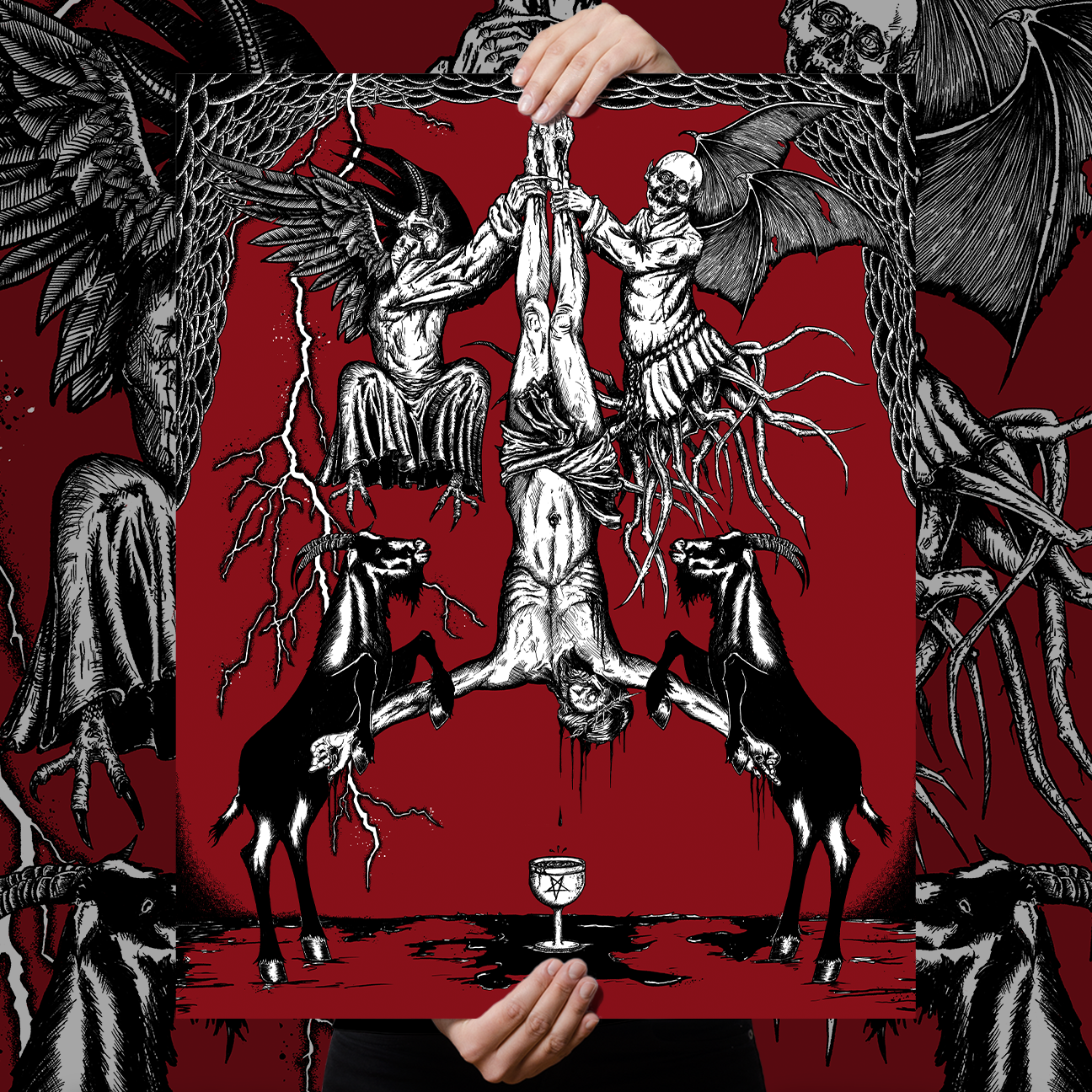 Abominable Electronics "Hail Satan Deluxe" Giclee Print