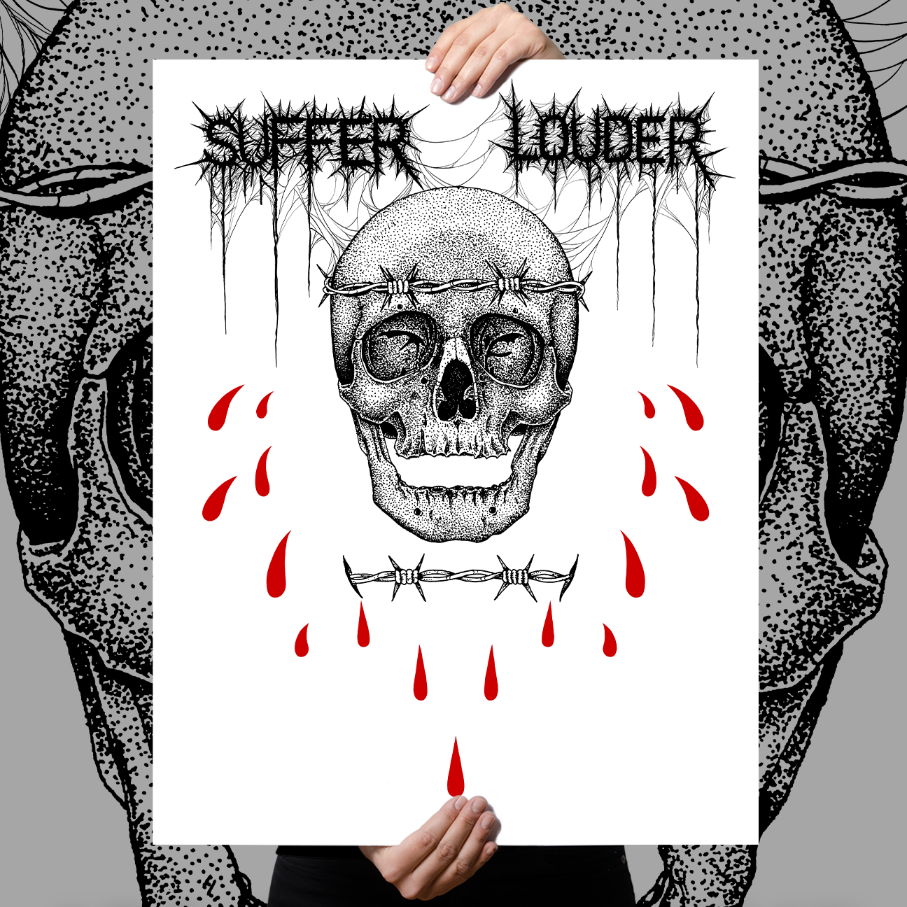 Anthony Lucero "Suffer Louder" Giclee Print