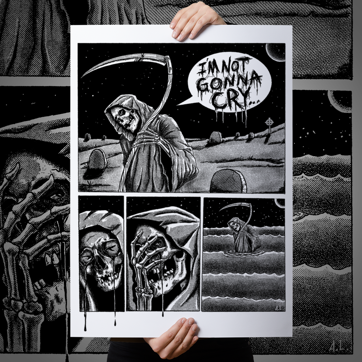 Anthony Lucero "I'm Not Gonna Cry" Giclee Print