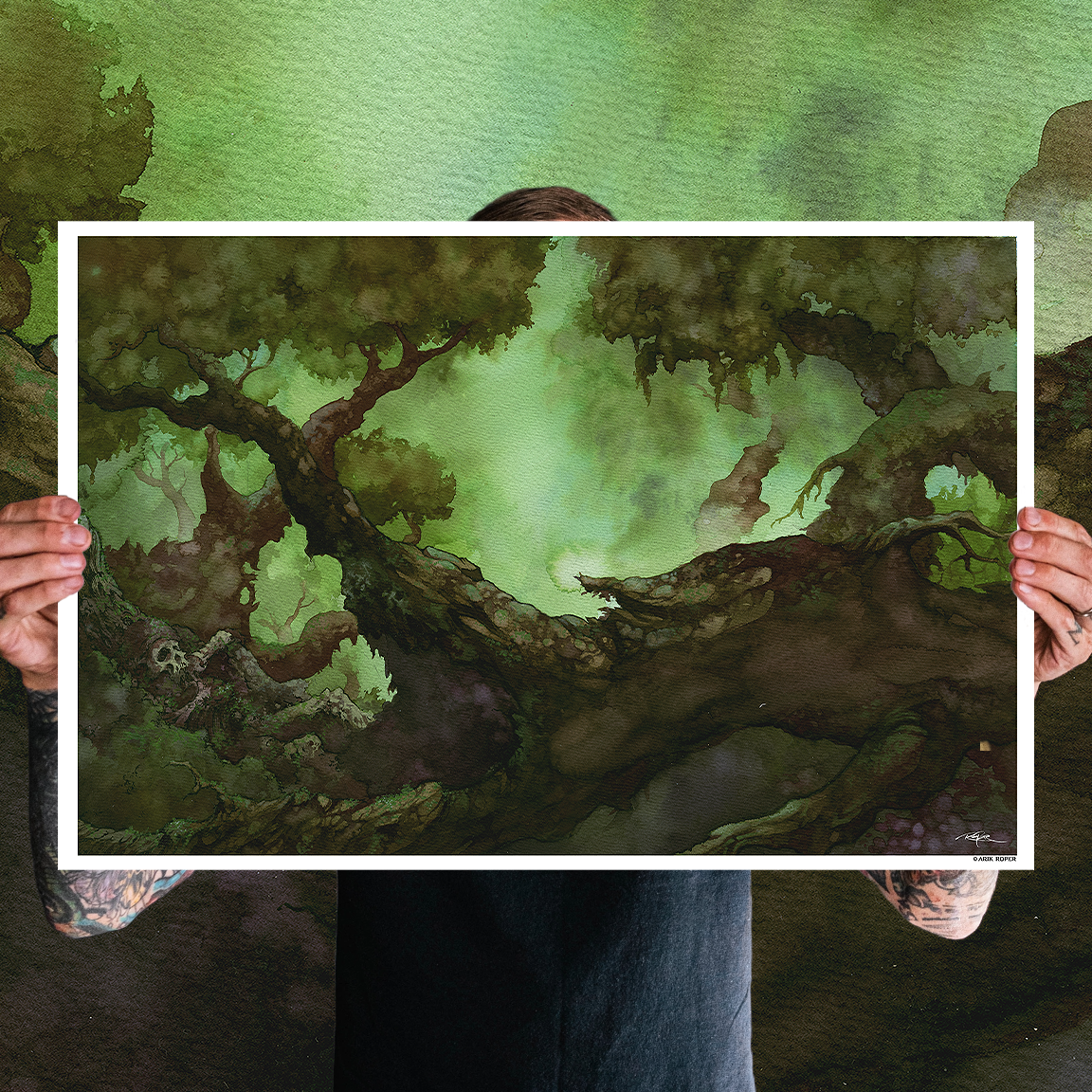 Arik Roper "Burial In Moss" Giclee Print
