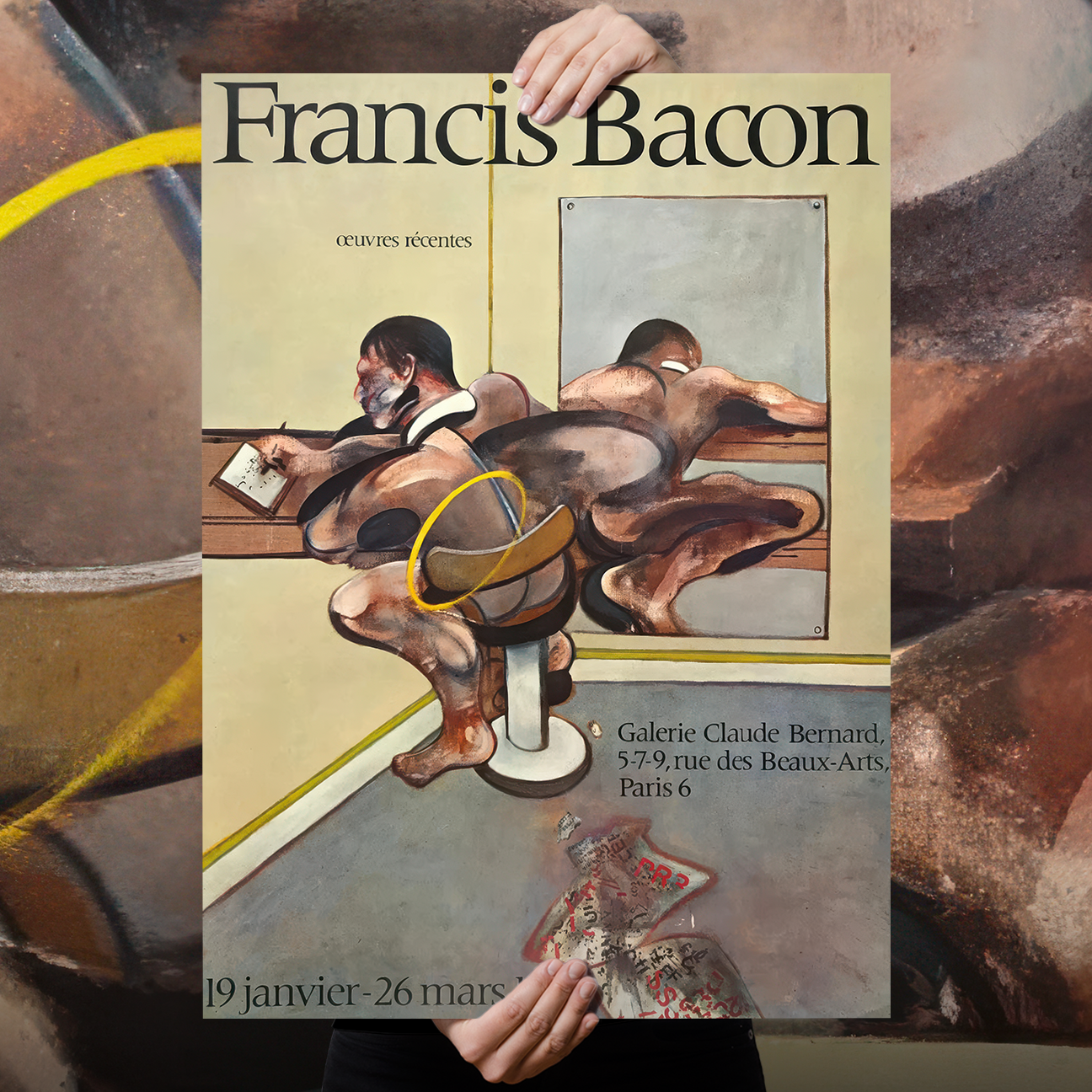Francis Bacon "Galerie Claude Bernard 1977" Exhibition Poster
