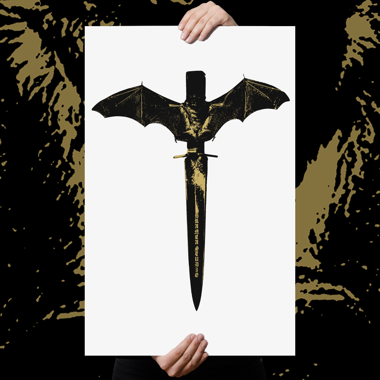 Branca Studio "Bat & Dagger" Giclee Print