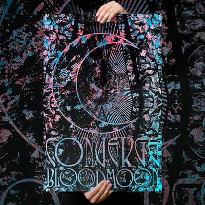 Thomas Hooper x J. Bannon "Converge Bloodmoon" Mixed Media Print