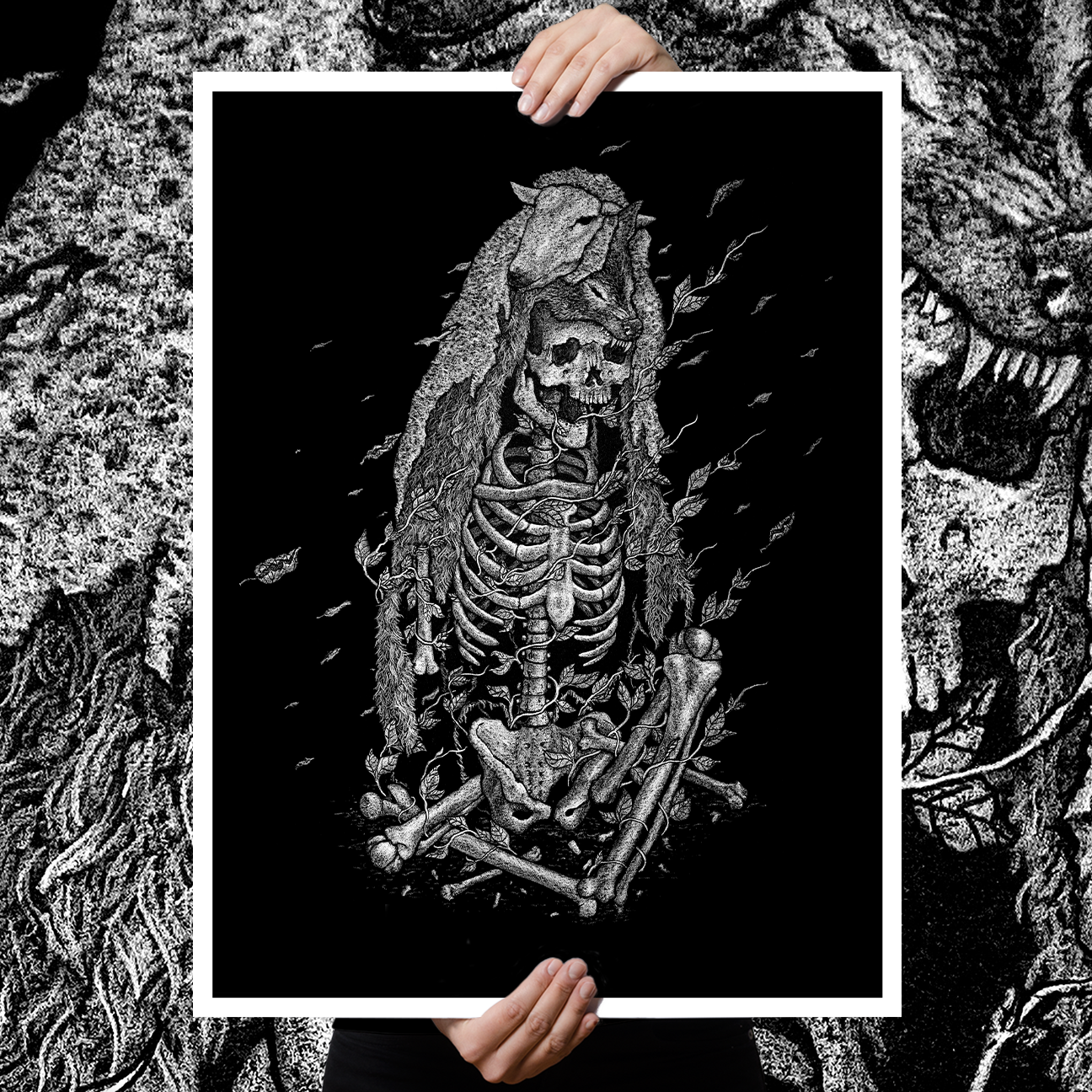 Dylan Garrett Smith "The Lamb, The Scapegoat, & The Destroyer" Giclee Print