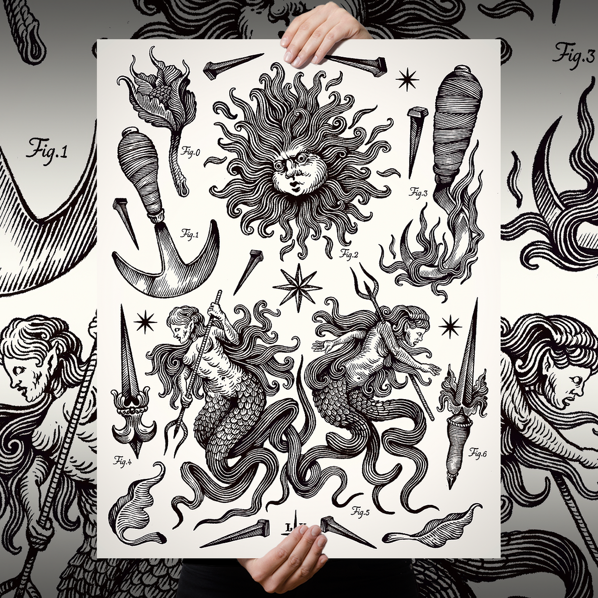 Docteur Lulu "Sun and Sea" Giclee Print