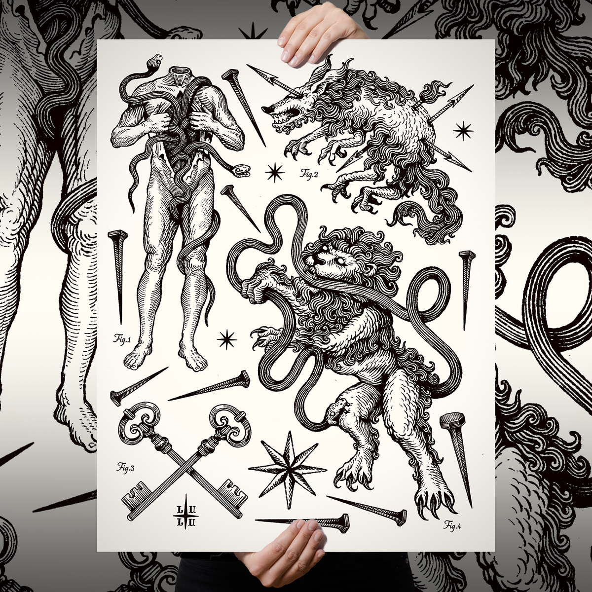 Docteur Lulu "Keys and Nails" Giclee Print