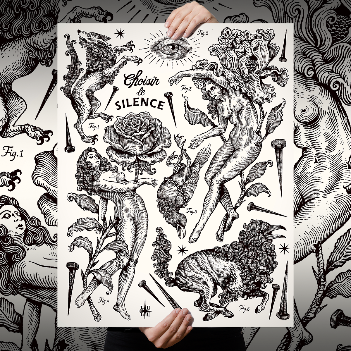 Docteur Lulu "Silence" Giclee Print