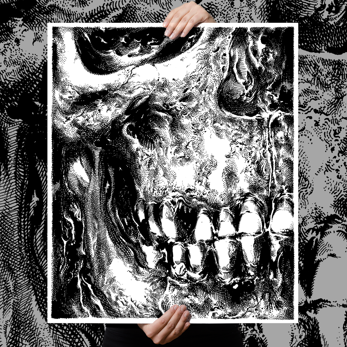 Fajar Allanda "Skull" Giclee Print
