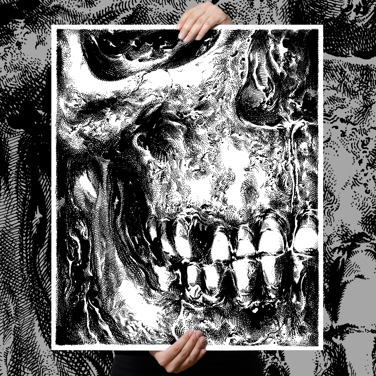 Fajar Allanda "Skull" Giclee Print