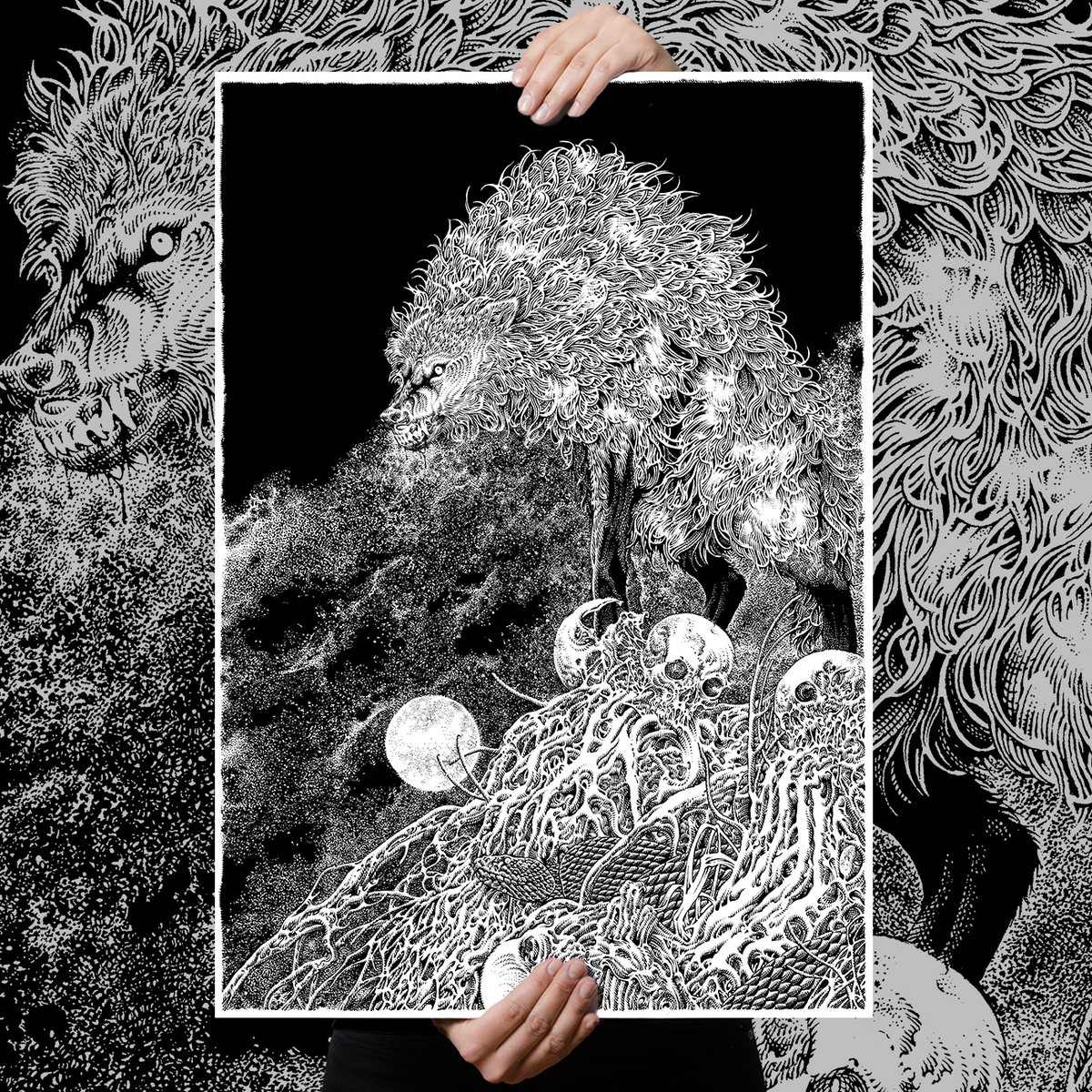 Fajar Allanda "Canis Dirus" Giclee Print