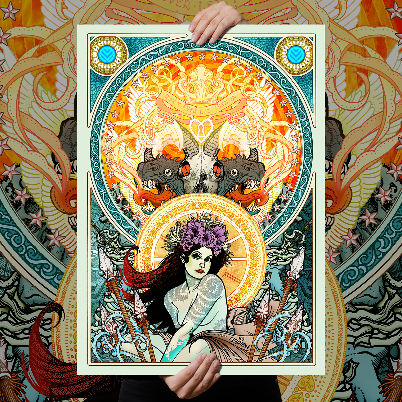 Florian Bertmer "Lonewolves" Giclee Print