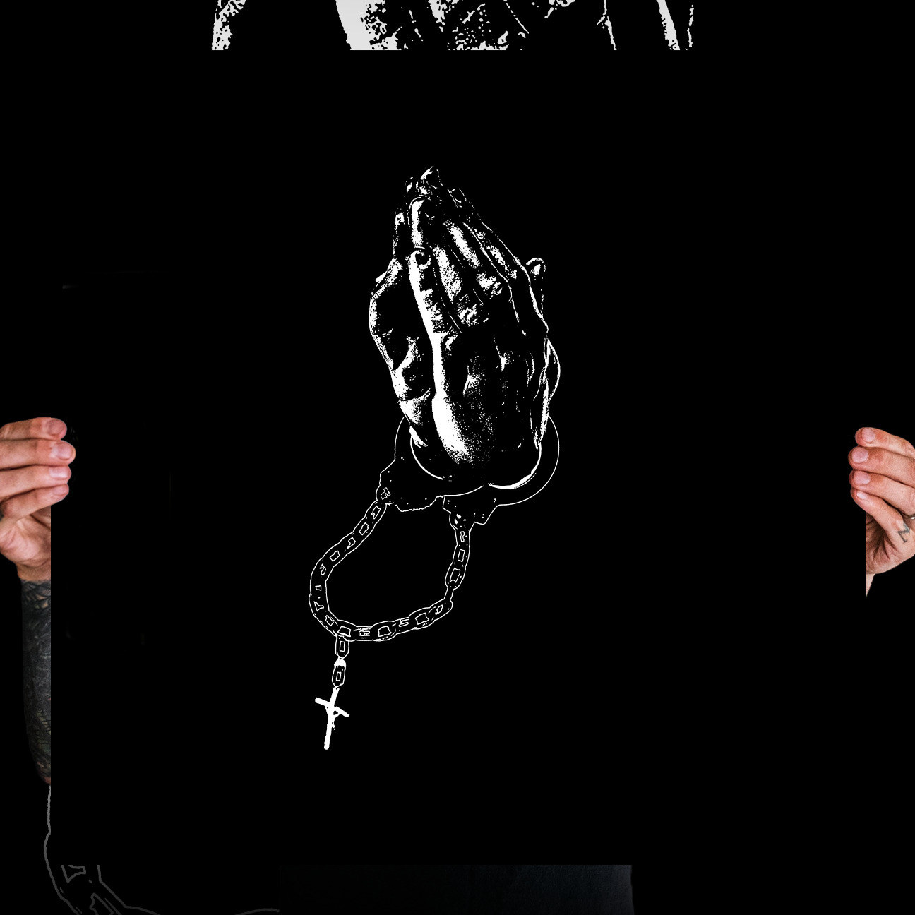 Hell Simulation "Praying Cuffs" Giclee Print
