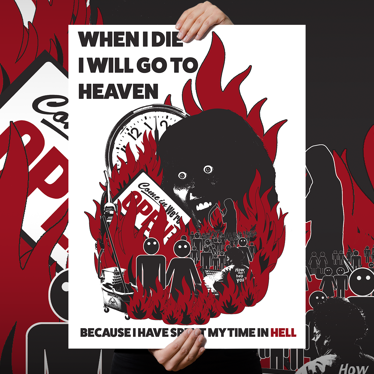 Hell Simulation "When I Die" Giclee Print