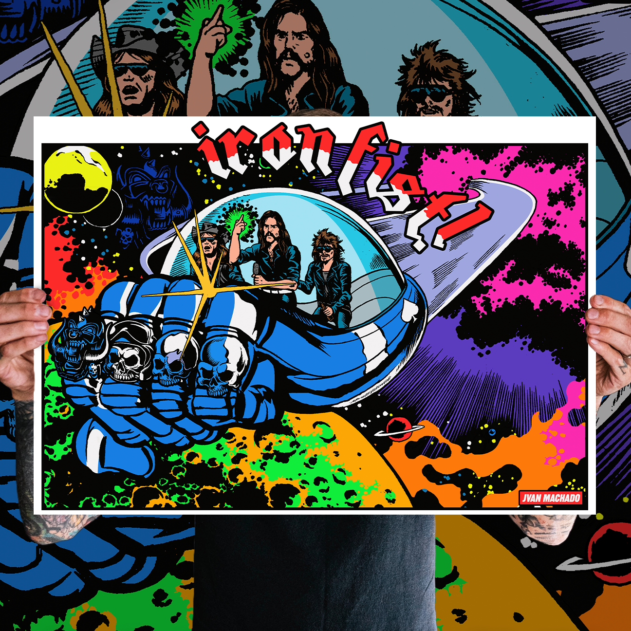 Juan Machado "Iron Fist" Giclee Print