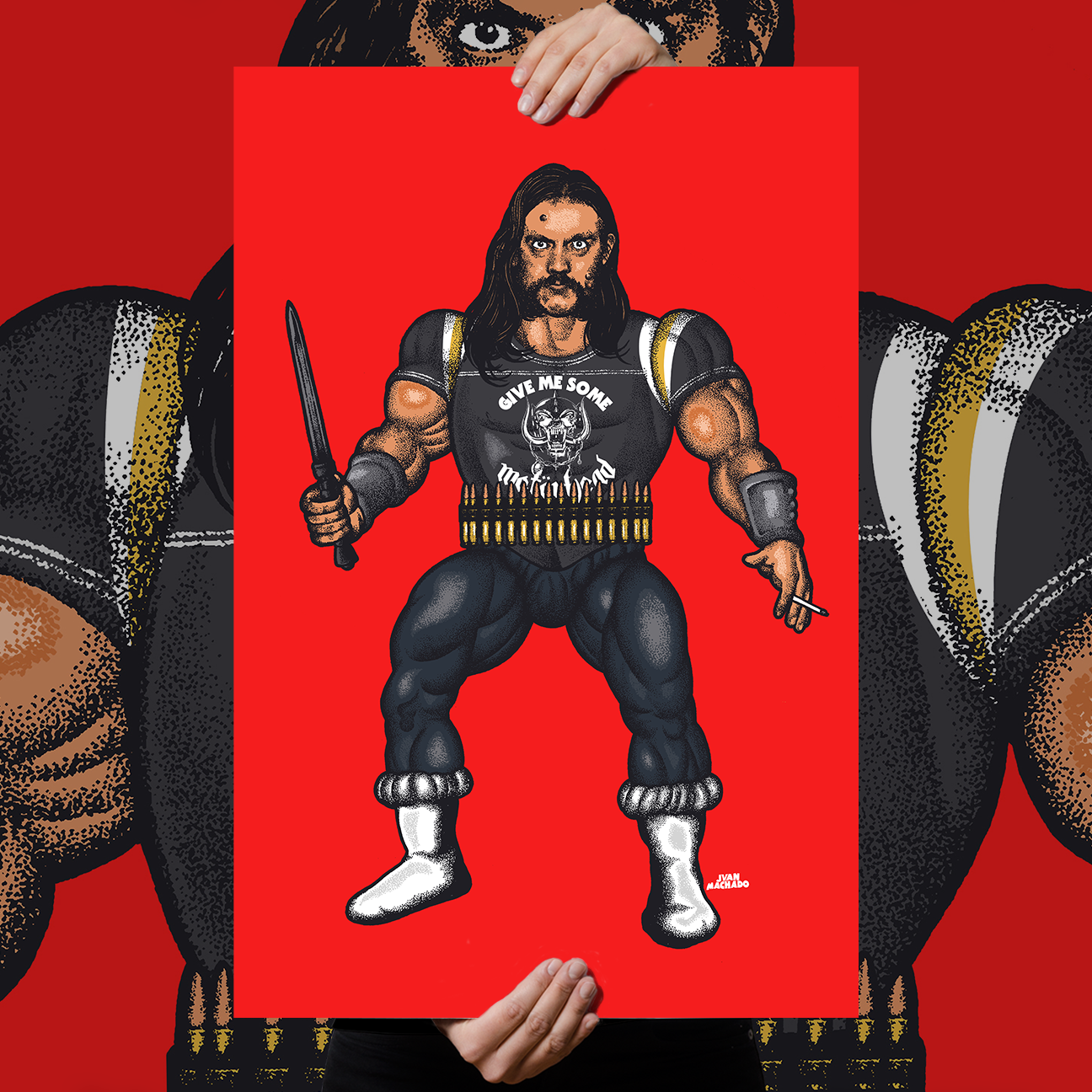 Juan Machado "Murder One: Red" Giclee Print