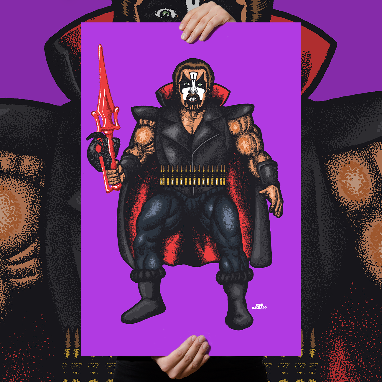 Juan Machado "Into The Coven: Purple" Giclee Print