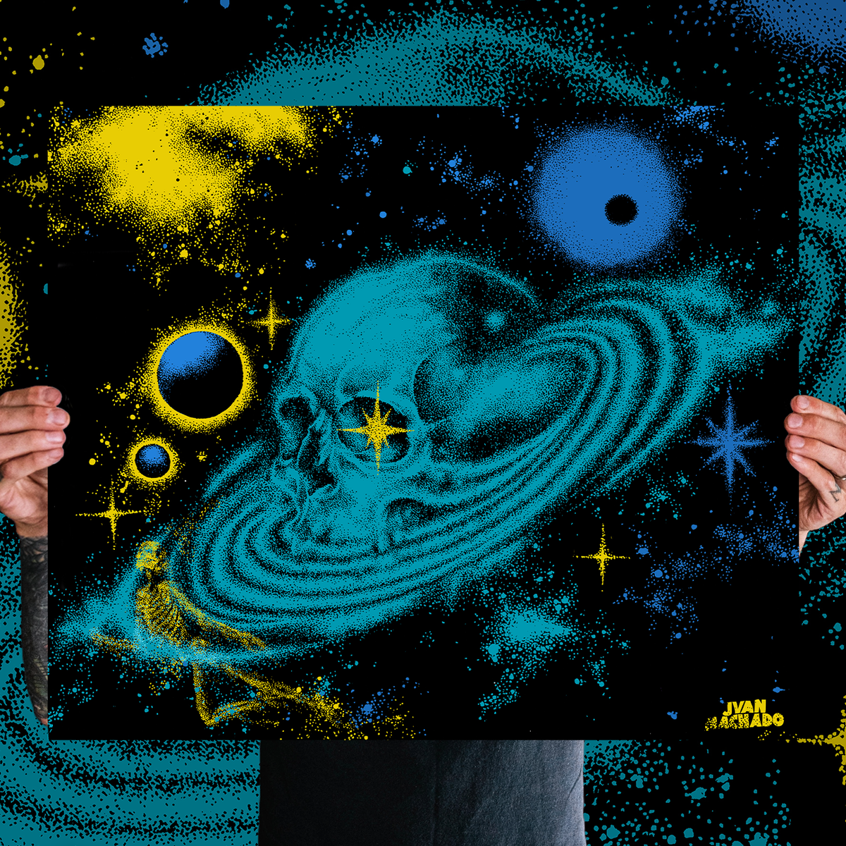 Juan Machado "Necrogalaxy" Giclee Print