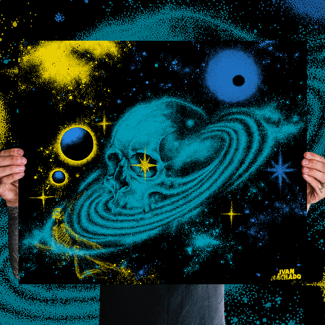 Juan Machado "Necrogalaxy" Giclee Print