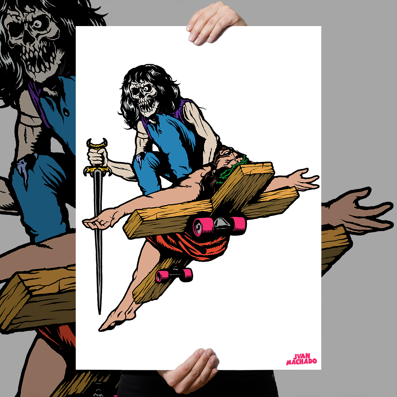 Juan Machado "God Hates Us All: OG Edition" Giclee Print