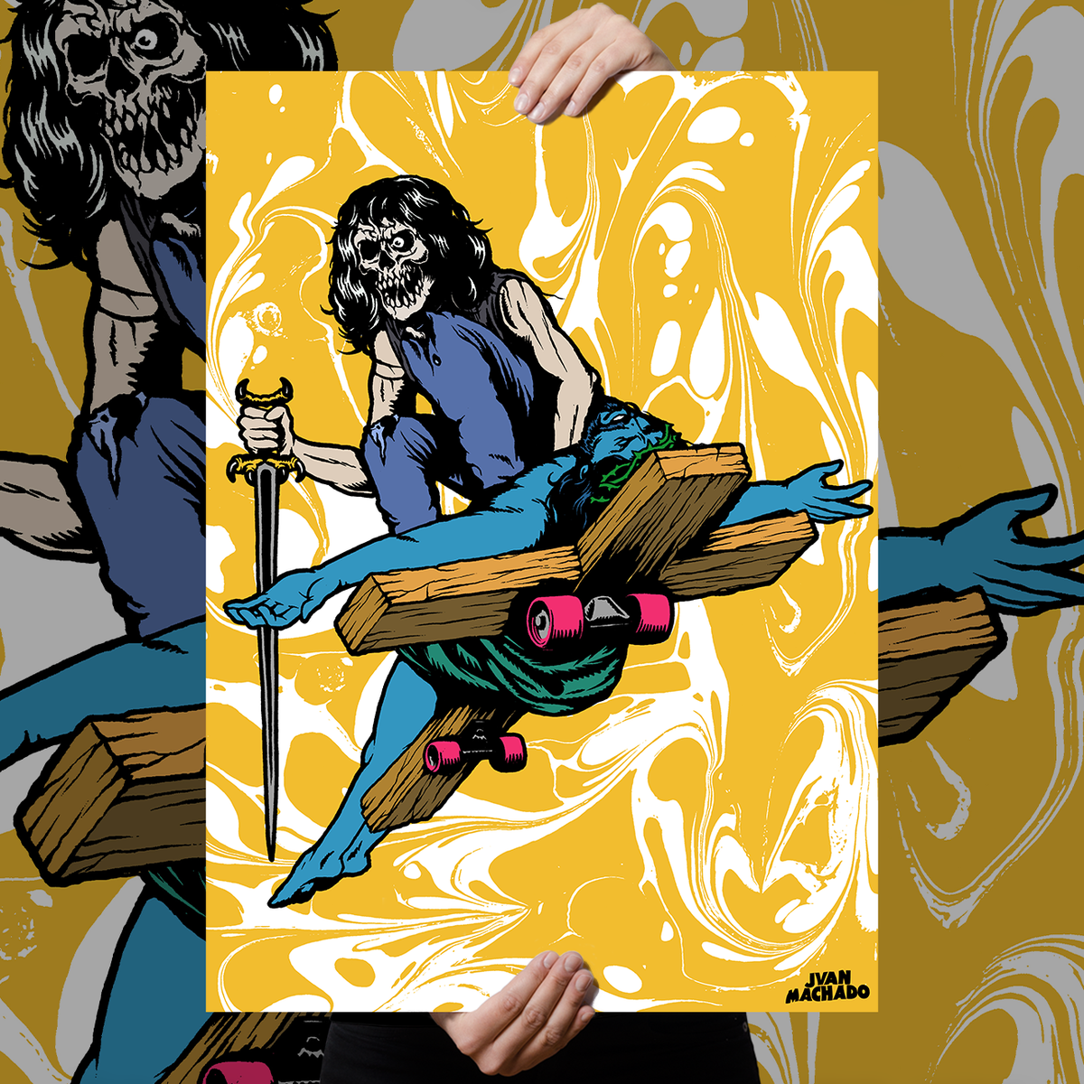 Juan Machado "God Hates Us All: Piss Edition" Giclee Print