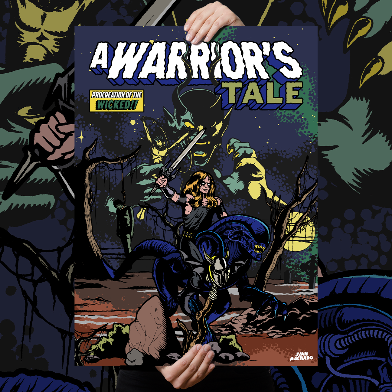 Juan Machado "A Warrior's Tale" Giclee Print
