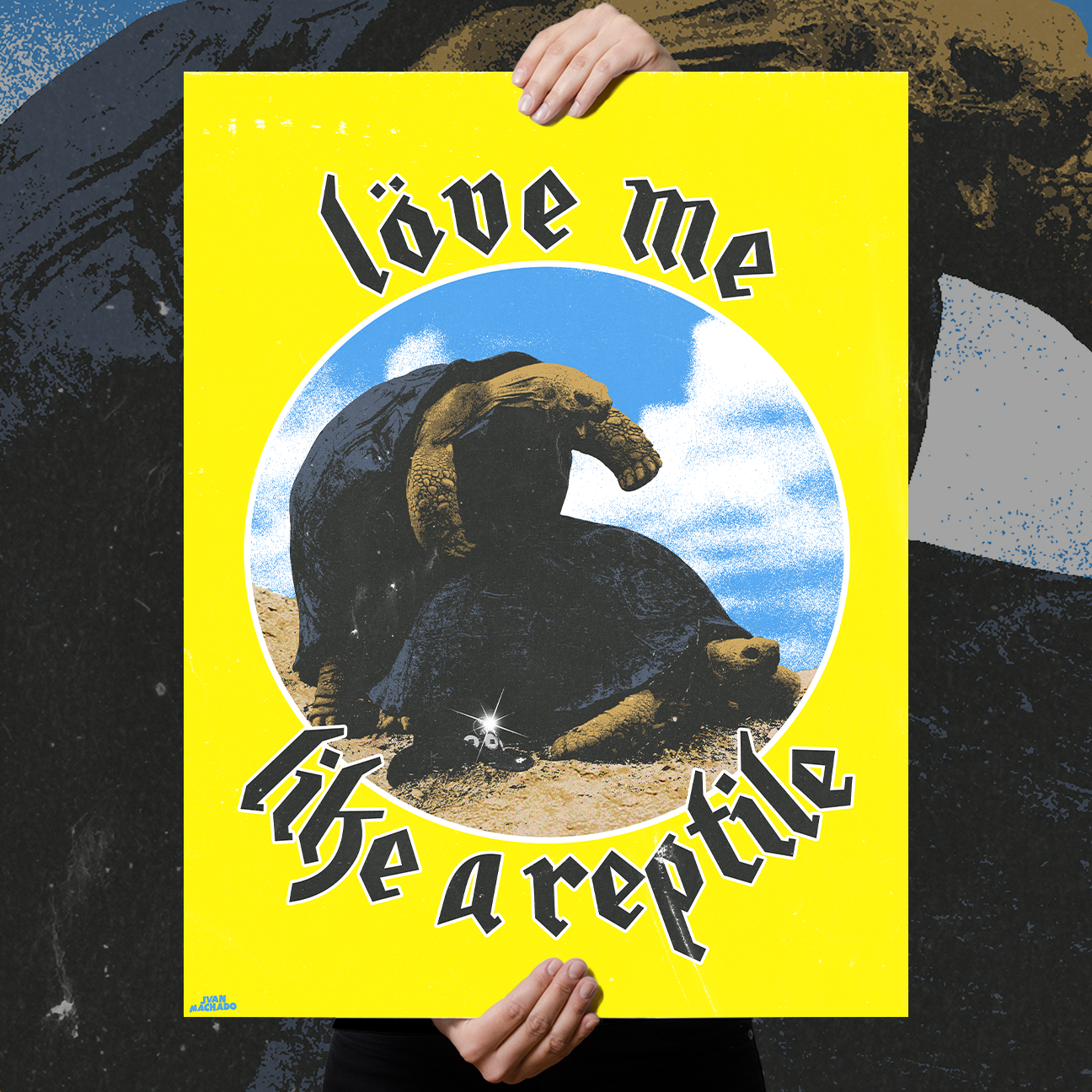 Juan Machado "Love Me Like A Reptile" Giclee Print