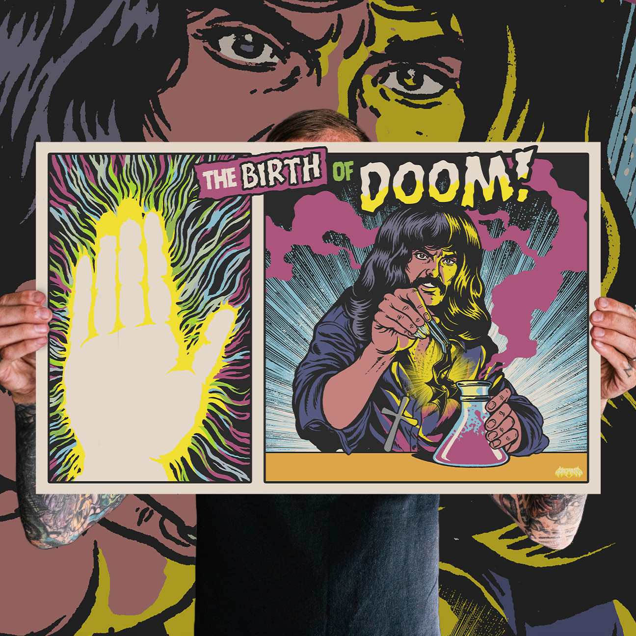 Juan Machado "The Birth Of Doom" Giclee Print