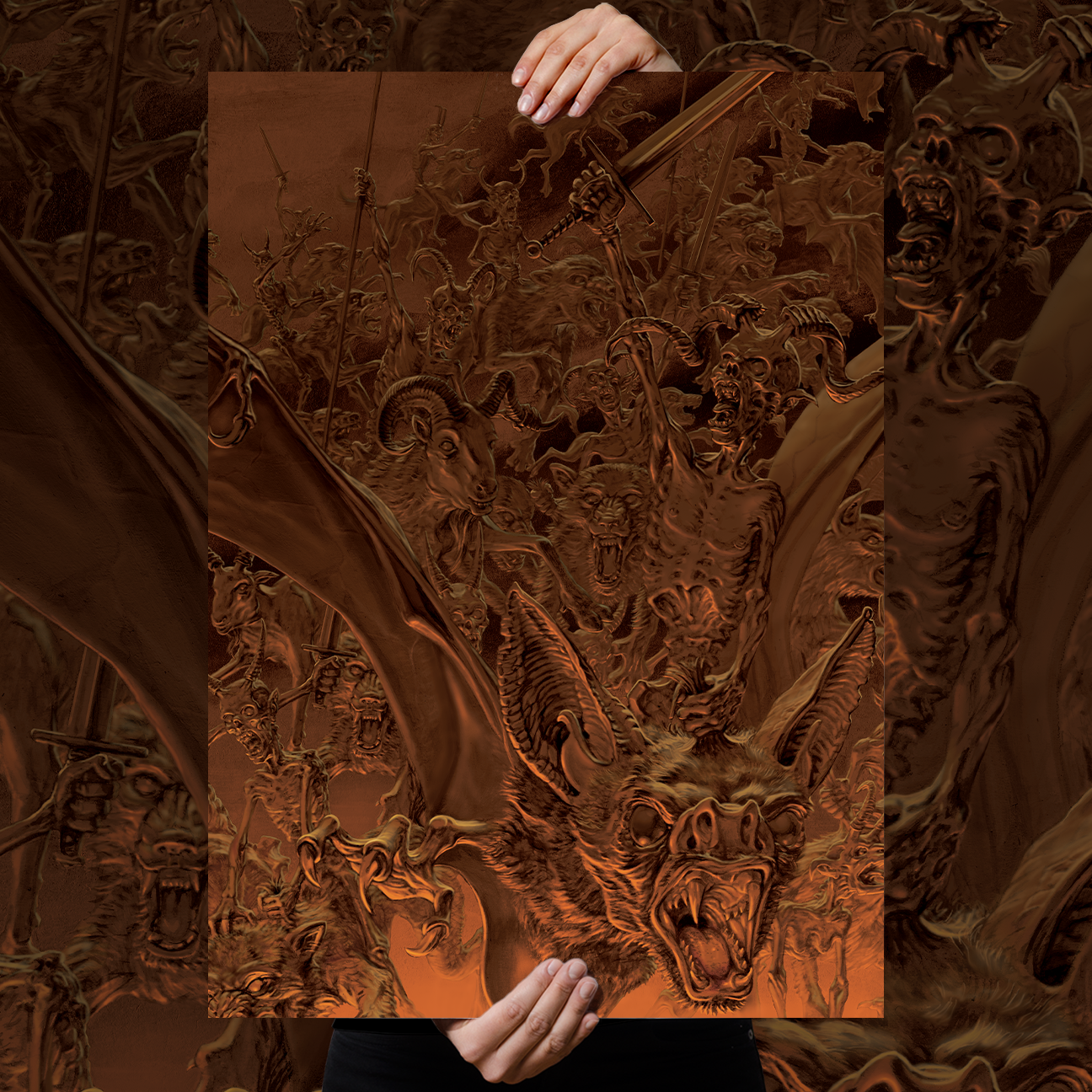 Marald Van Haasteren "Necrot Blood Offerings Over Europe" Giclee Print