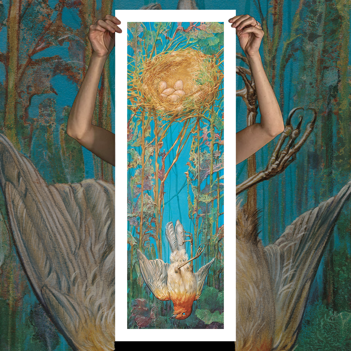 Marald Van Haasteren "Incubation: White Border" Giclee Print