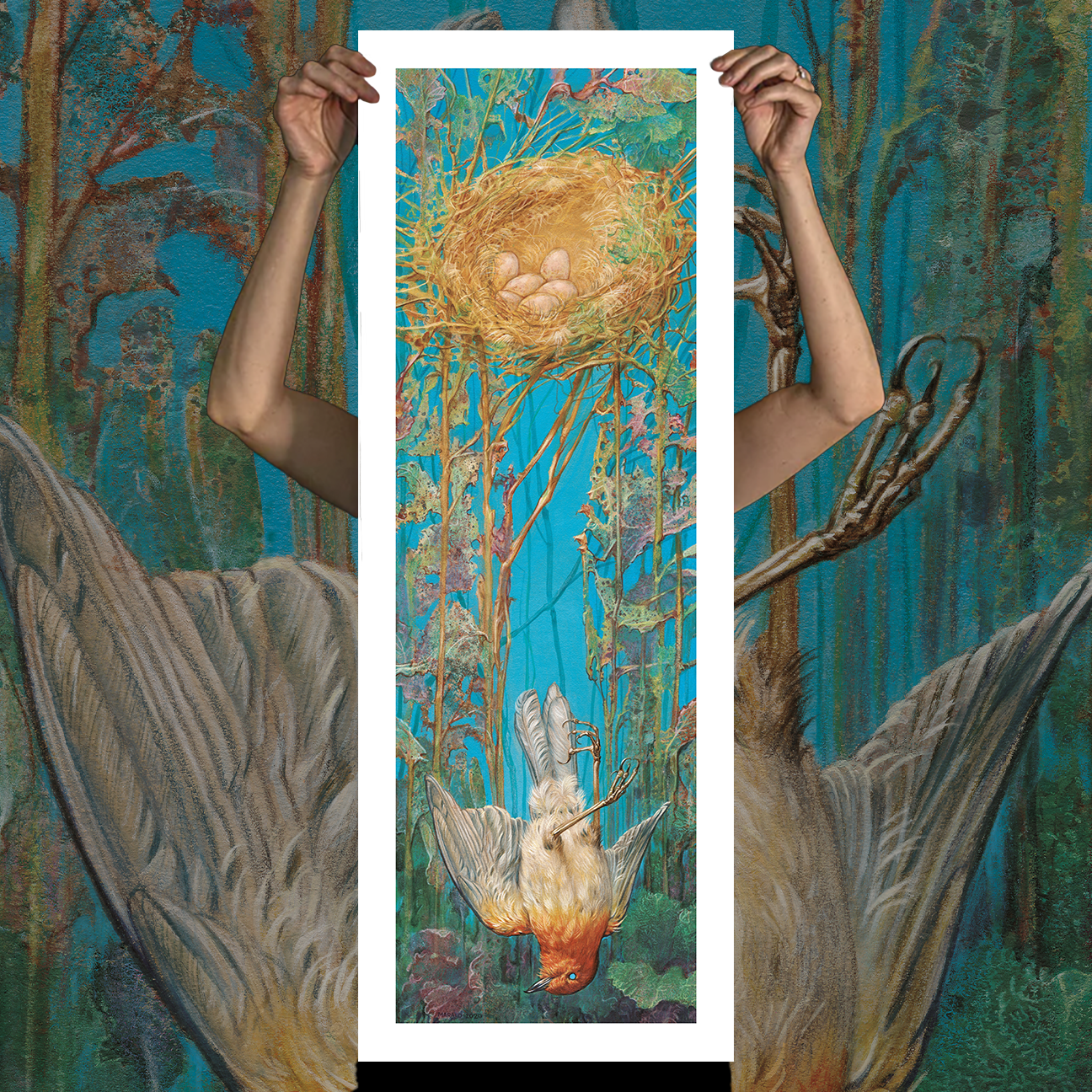 Marald Van Haasteren "Incubation: White Border" Giclee Print