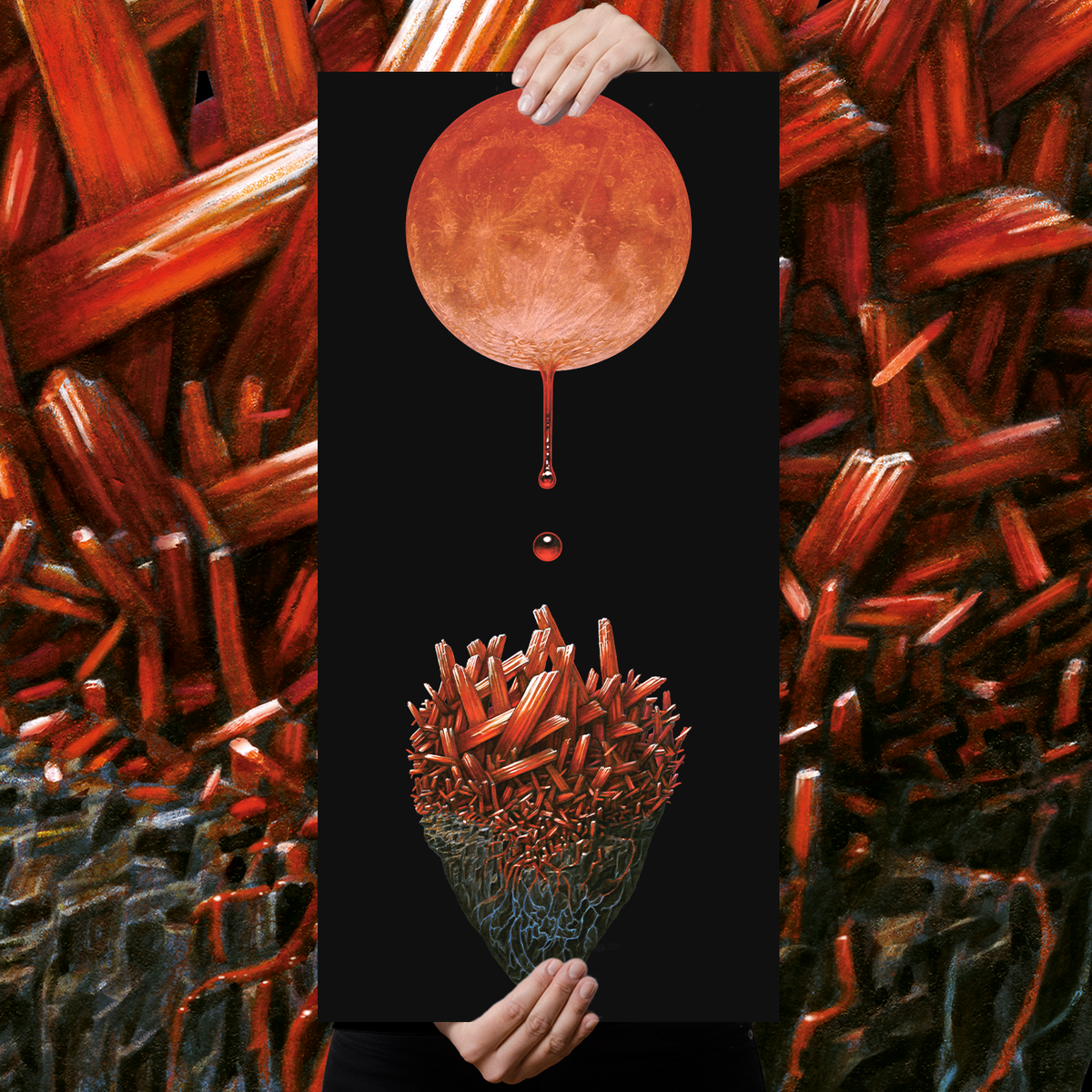 Marald Van Haasteren "Crimson Stone" Giclee Print