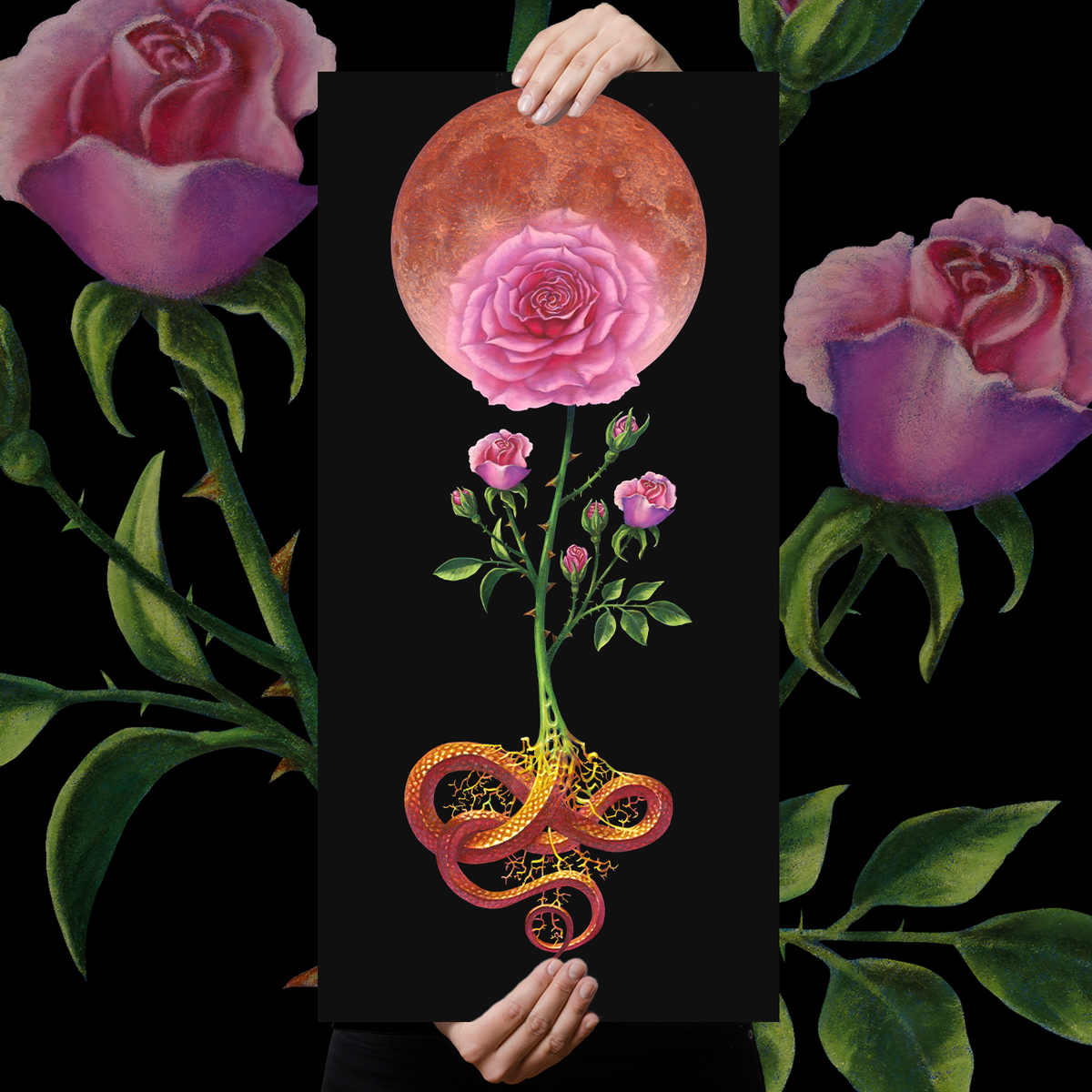 Marald Van Haasteren "Flower Moon" Giclee Print