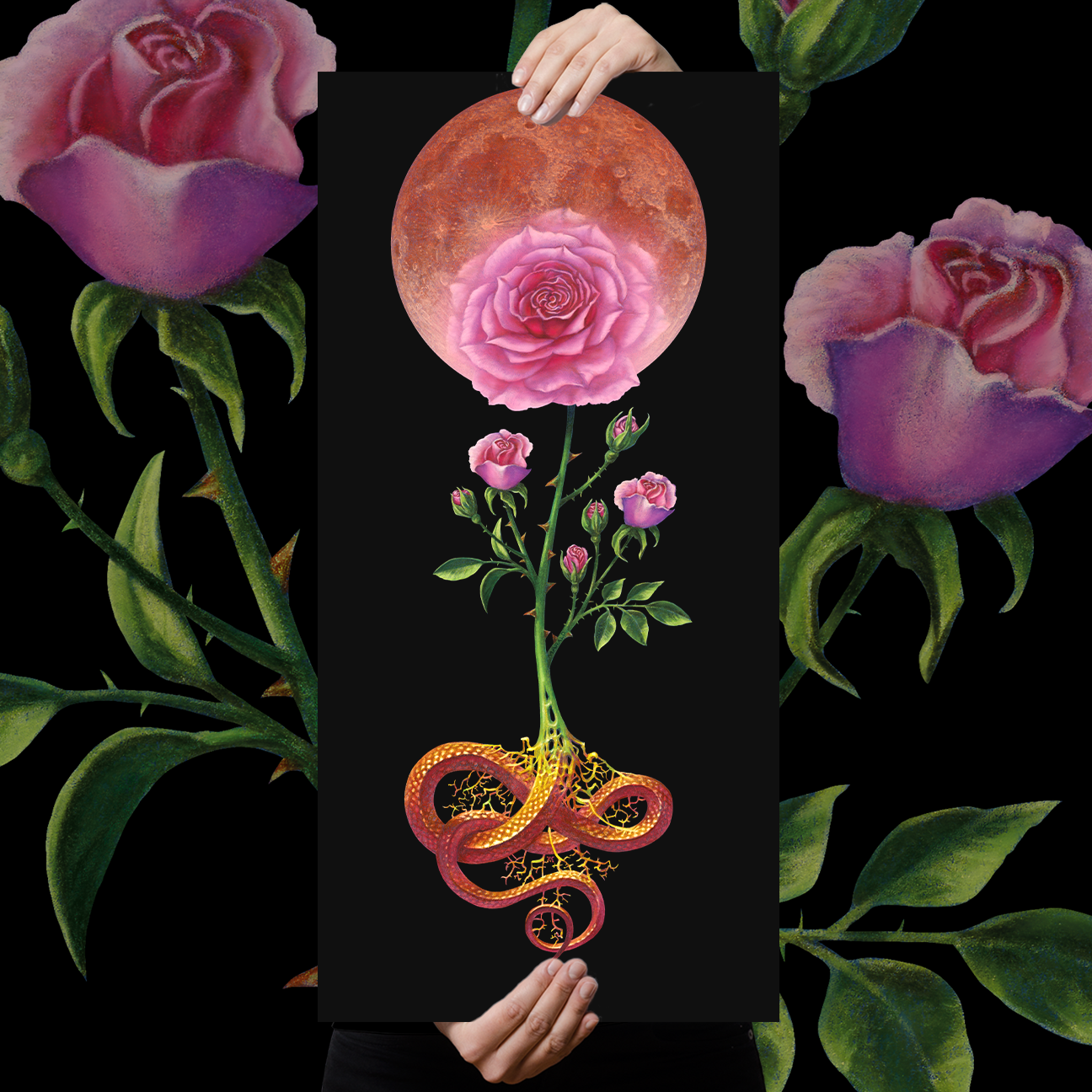 Marald Van Haasteren "Flower Moon" Giclee Print