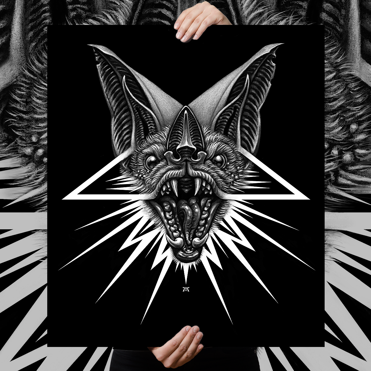 Marald Van Haasteren "Perturbator: Bat-a-gram" Giclee Print