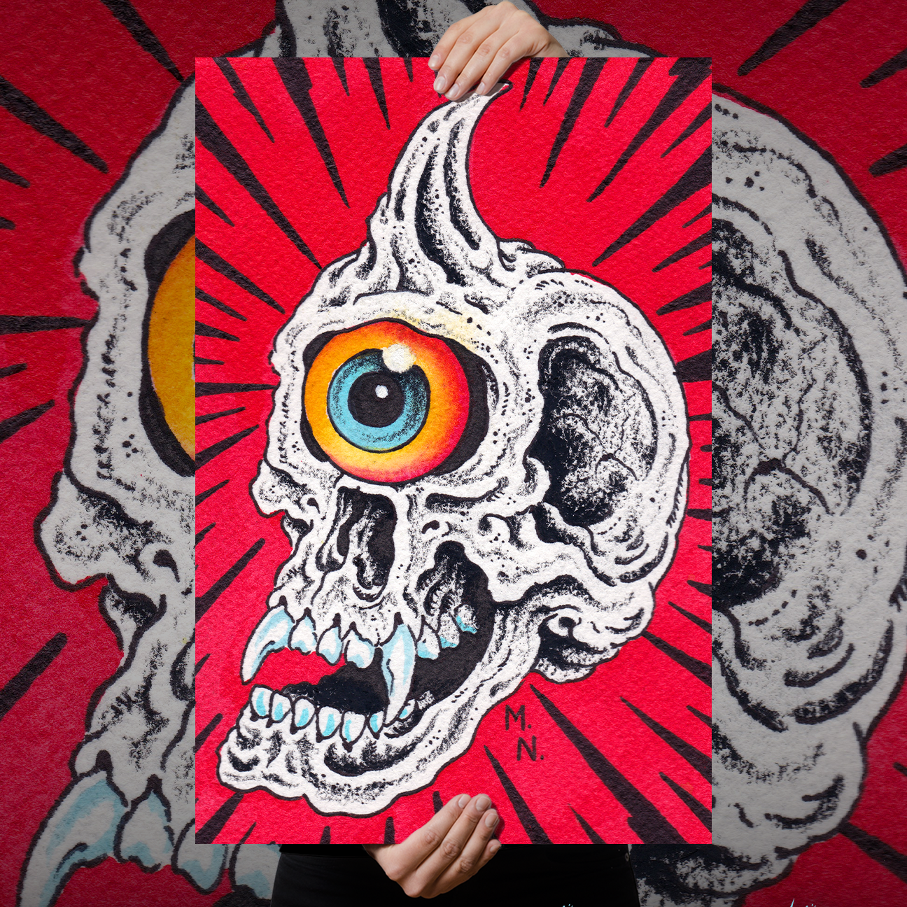 Marc Nava "Cyclo-Skull" Giclee Print
