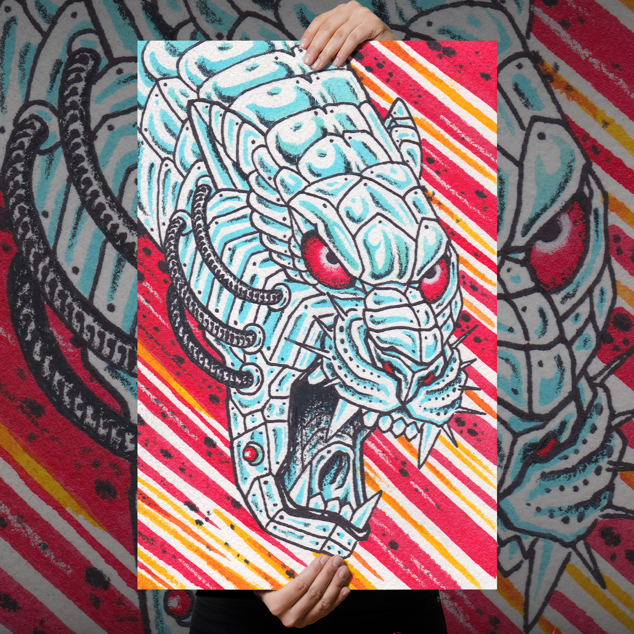 Marc Nava "Robo-Panther" Giclee Print
