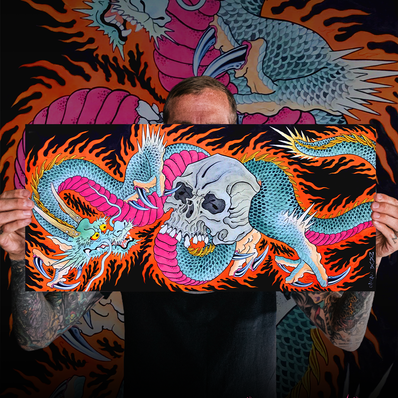 Marc Nava "Fire Dragon" Giclee Print