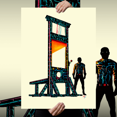 Nick Pyle "Guillotine" Giclee Print