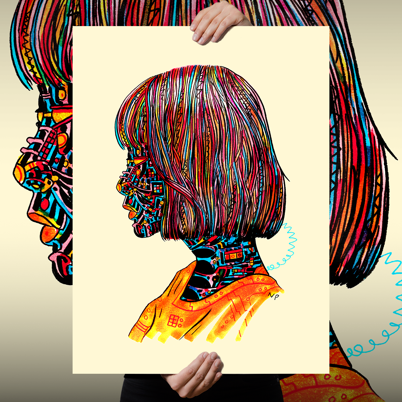 Nick Pyle "Augment VI" Giclee Print