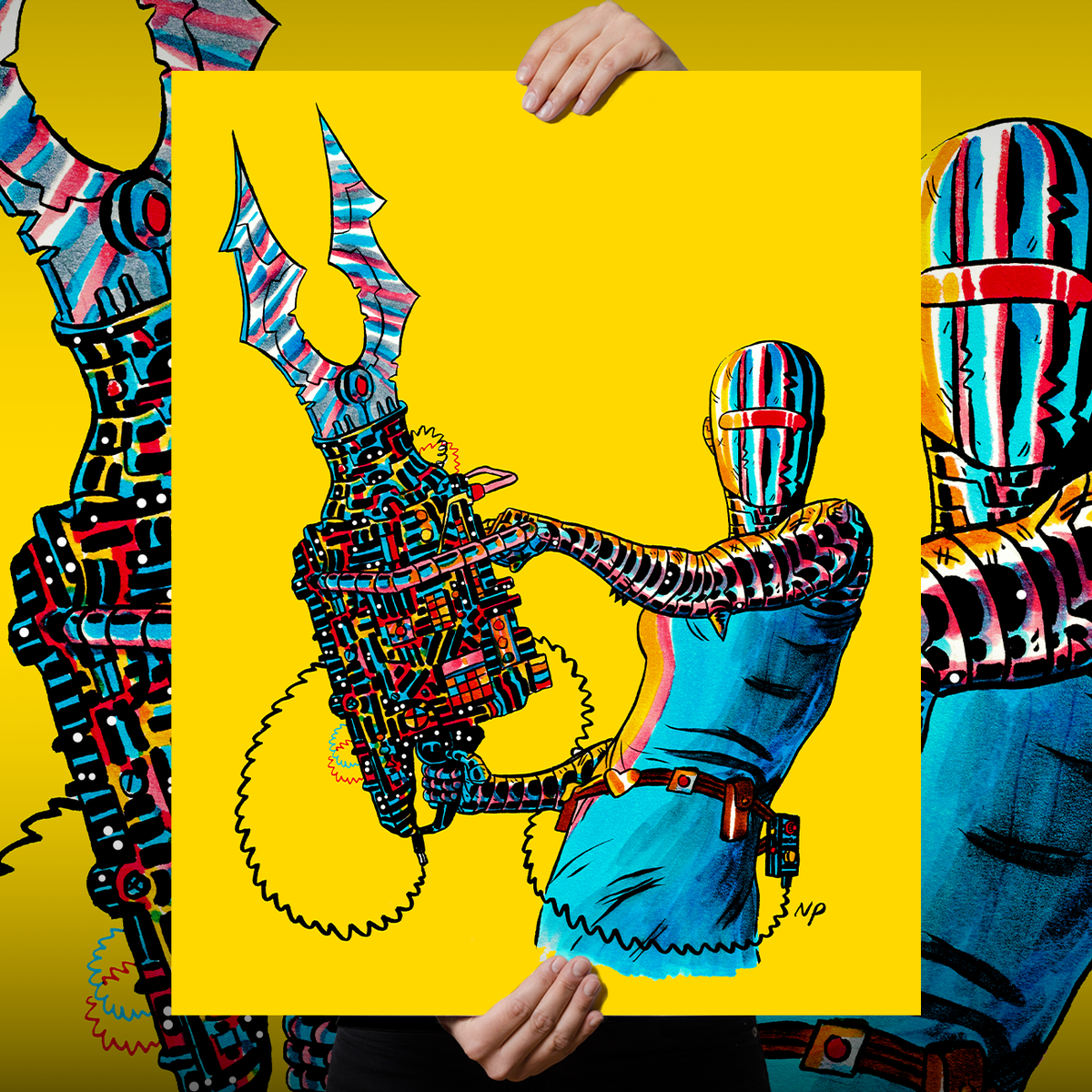 Nick Pyle "Jaws Of Life" Giclee Print