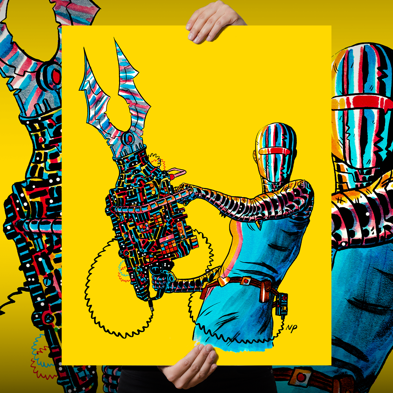 Nick Pyle "Jaws Of Life" Giclee Print