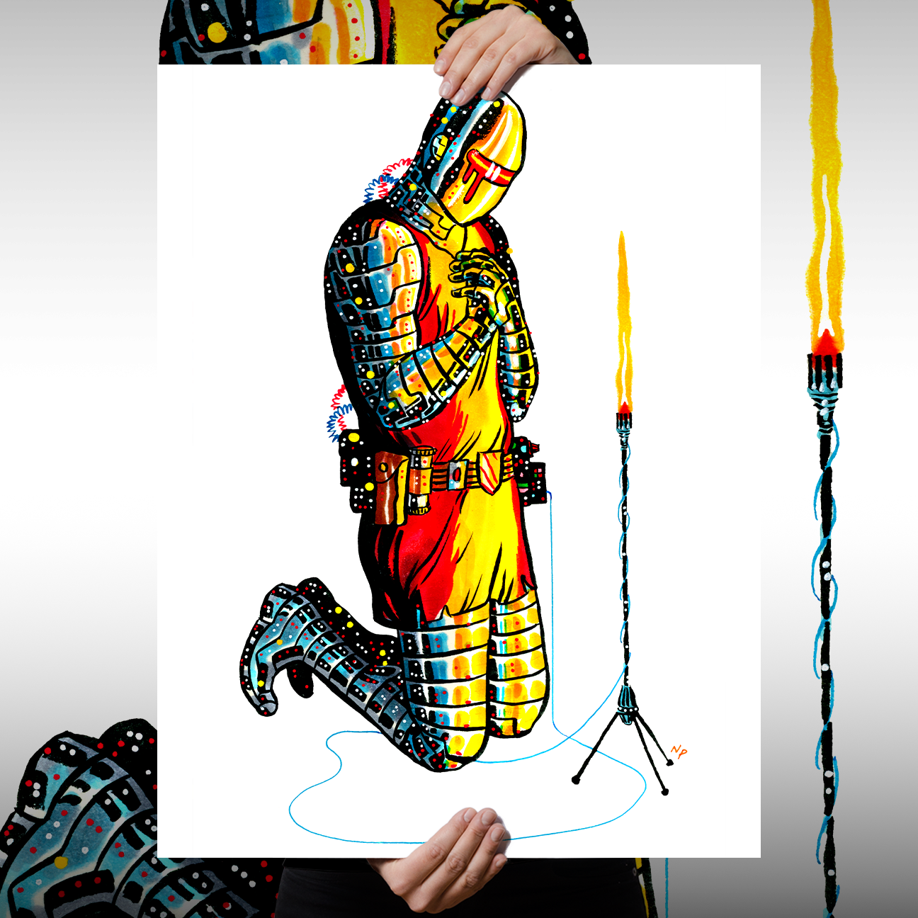 Nick Pyle "Worshipper V" Giclee Print