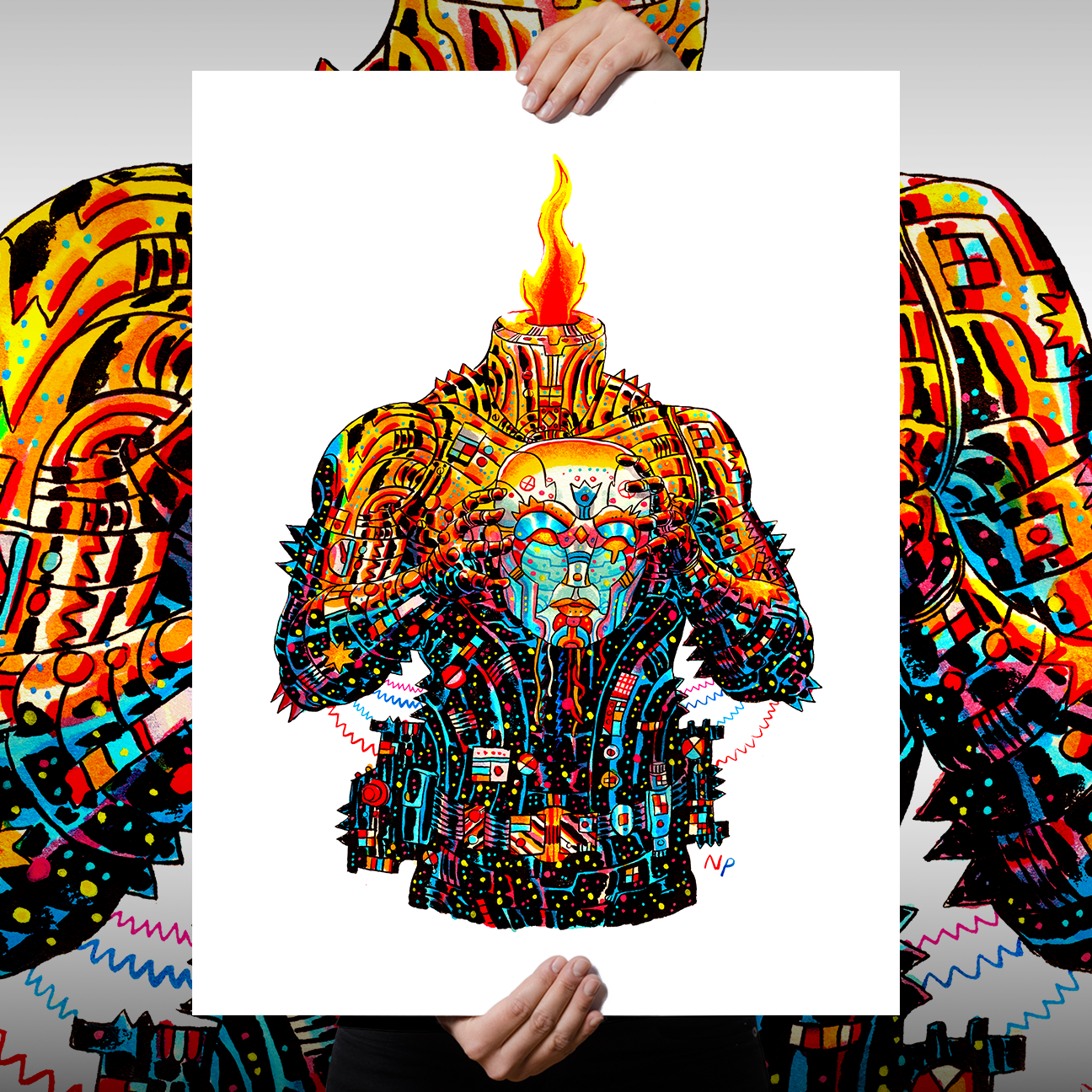 Nick Pyle "Cephala II" Giclee Print